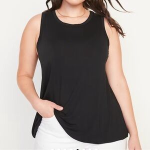 Old Navy Luxe Swing Black Tank Top Large L